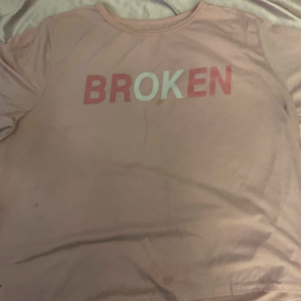 pink graphic tee